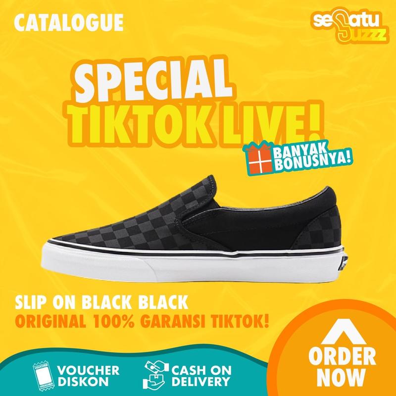 Sneakers Vns Slip On Checkerboard Series 100% Original 3