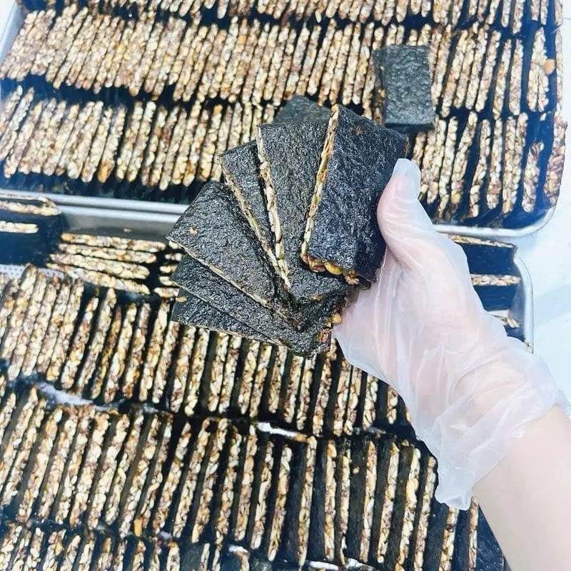 thanh rong biển kẹp hạt túi 500g 1