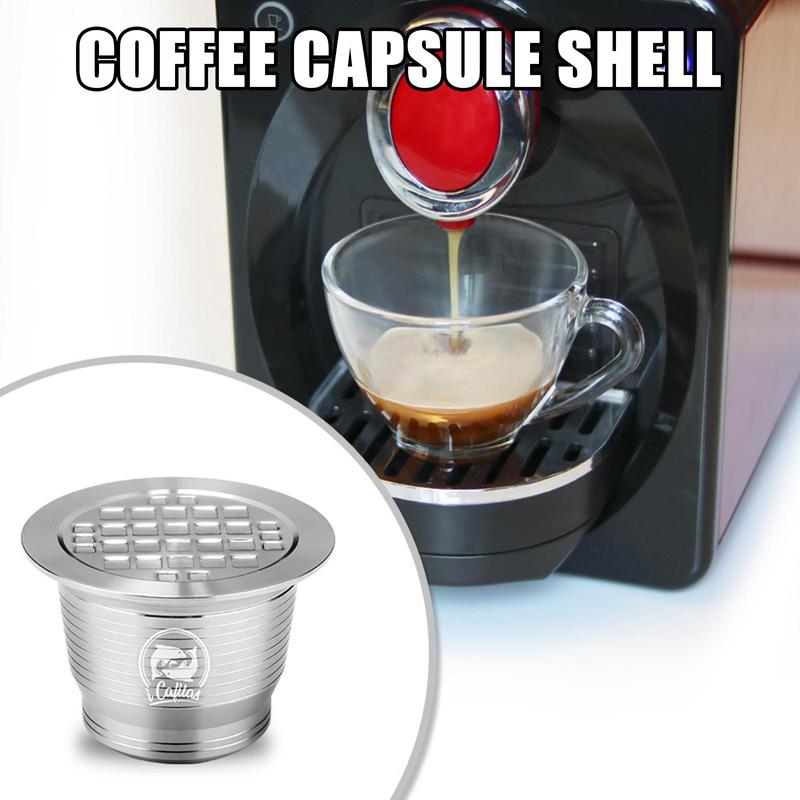 Product Introduction of Nespresso Stainless Steel Refillable Coffee Capsule Coffee Filter Coffee Pod New With Spoon 36