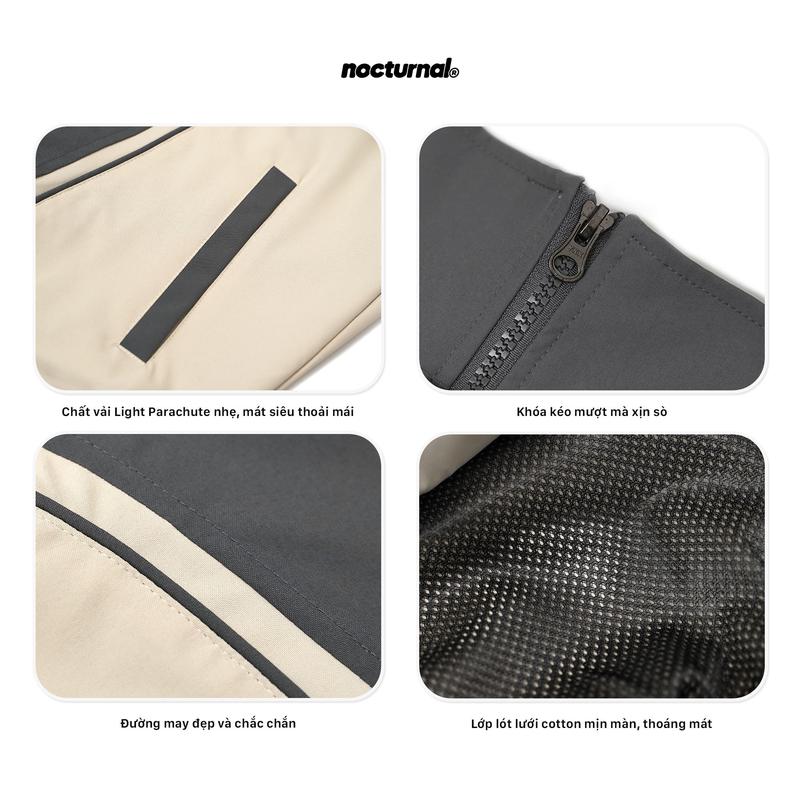 Product Introduction of Áo Khoác Dù Gió Nhẹ NOCTURNAL Curves Jacket Form Rộng Oversize Local Brand Nam Nữ Unisex 24