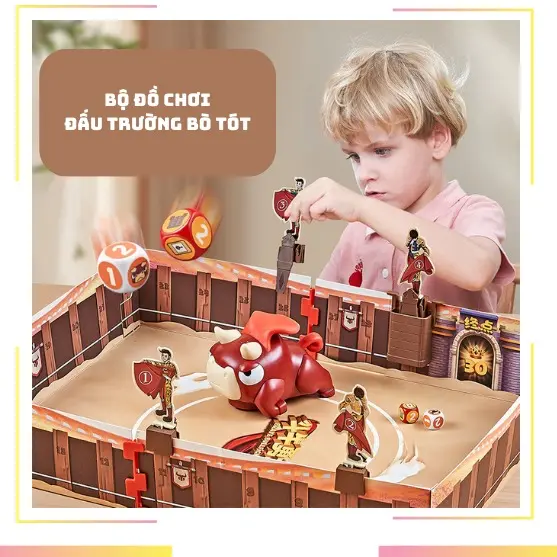 Đồ chơi Đấu trường Bò tót âm thanh vui nhộn cho các Bé