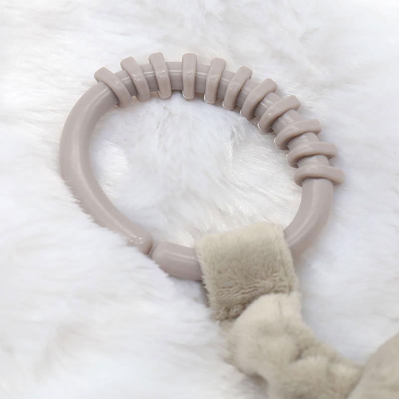 Product Introduction of Cartoon Animal Shake Bell Pendant Plush Elephant Rabbit Cute Rattle Windchime 5