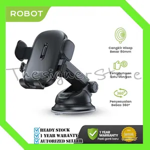 ROBOT RT-CH03S Dudukan HP Mobil Universal Car Holder Dashboard Rotatable 360 Derajat