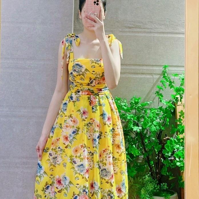D2D 01 0035 Đầm maxi voan thiết kế. Freesize 50-62kg. 1