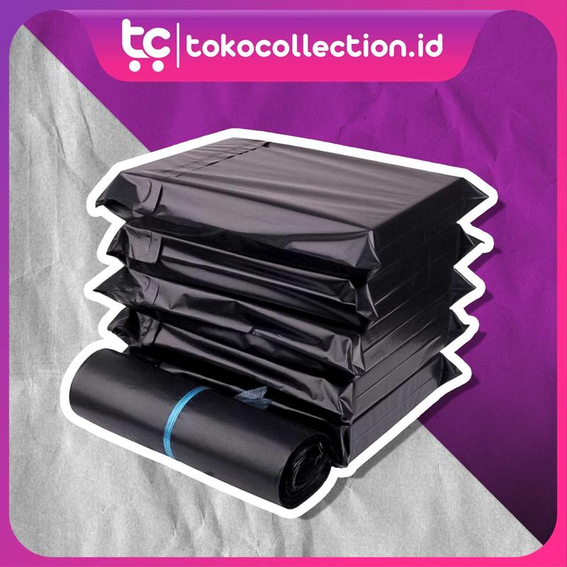 Product Introduction of TC Polymailer Kantong Plastik Packing 30x40cm Olshop LDPE Lem Perekat Anti Plong Black Glossy R642 0