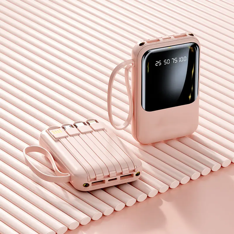 Sạc dự phòng có dây mini tích hợp 20000 mAh sạc dự phòng di động dung lượng lớn sạc nhanh-61 7