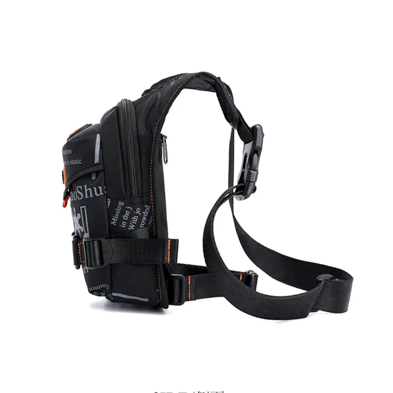 Tas Selempang Pria Sling bag Tas paha multifungsi Waistbag Hitam Pinggang 1