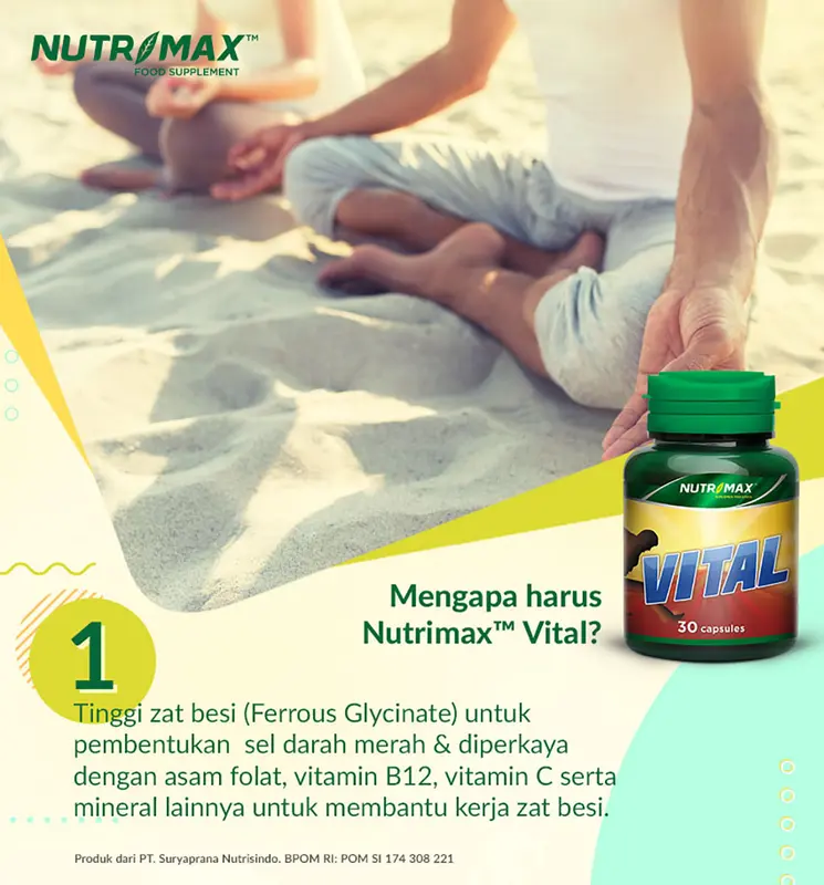 Nutrimax Vital Membantu Meningkatkan Daya Tahan Tubuh Serta Membantu Menambah Energi Dan Stamina 1