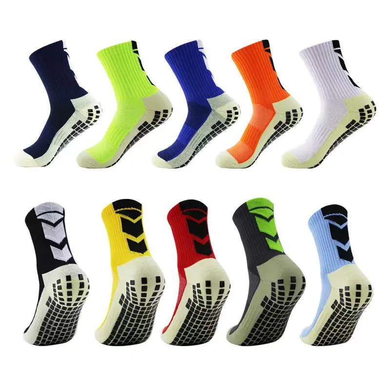 Anti slip sports socks, football socks, mid tube towel socks, adult and adolescent sports socks