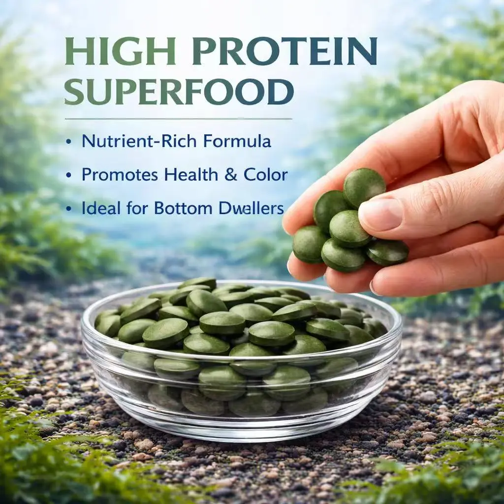 Spirulina Tablets for Fish – Natural High Protein Algae Feed with ...