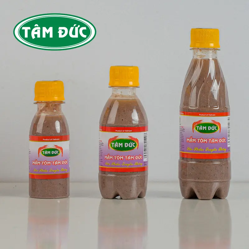 Mắm Tôm Xuất Khẩu Nhật Bản Tâm Đức từ tôm, moi chất lượng cao, không chất bảo quản chai nhựa/ thuỷ tinh 100g/ 200g/ 300g 3