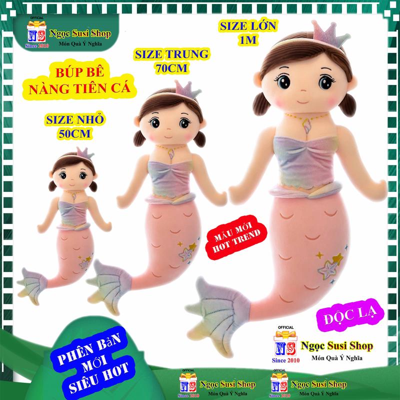 [MUA LÀ CÓ QUÀ] GẤU BÔNG BÚP BÊ NÀNG TIÊN CÁ SIÊU DỄ THƯƠNG ĐẸP NHƯ ẢNH - thú bông thú nhồi bông đồ chơi doll toy HÀNG HOT NGỌC SUSI Phát Nhạc Voi