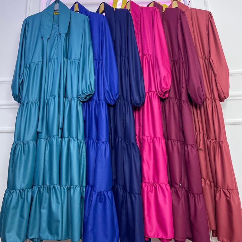 DRESS NABILLA BY HAURA DRESS KATUN Wanita Toyobo Karet Casual Busui Balon 5