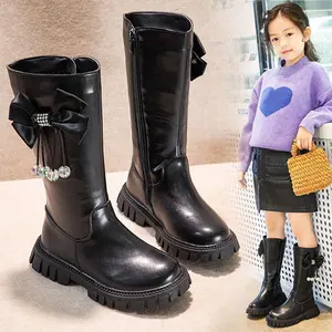 Sepatu boots anak perempuan selutut boots fashion
