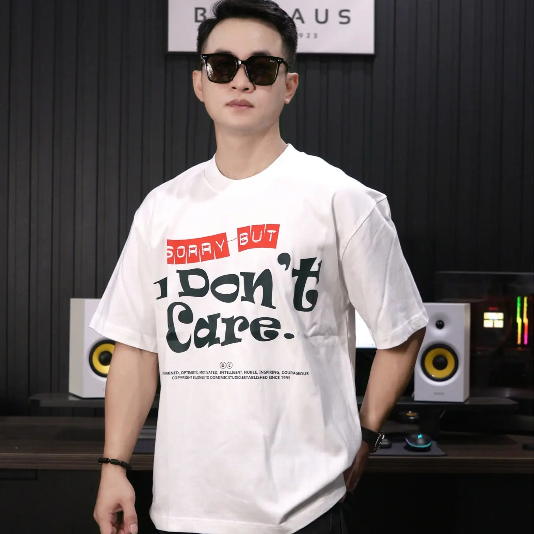 Áo thun Nam Nữ  "SORRY BUT I DON'T CARE" form rộng Cotton cao cấp thấm hút mồ hôi x dominic
