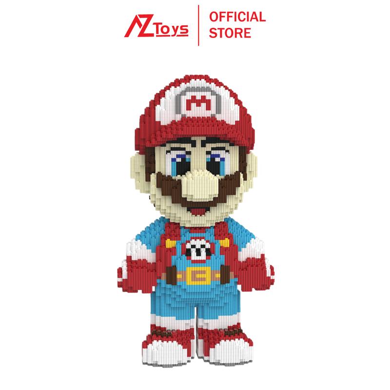  Đồ Chơi mô hình lắp ráp 3D AZtoys Mario  siêu to khổng lồ 40cm ,Đồ chơi phát triển trí tuệ bằng nhựa an toàn PP cao cấp 