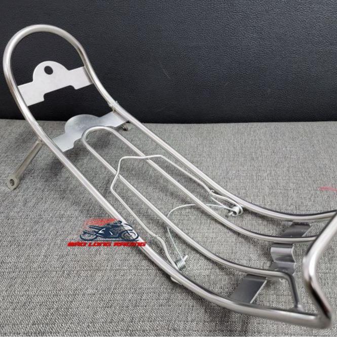 Baga Xuồng 10li INOX gắn xe máy Wave Nhỏ