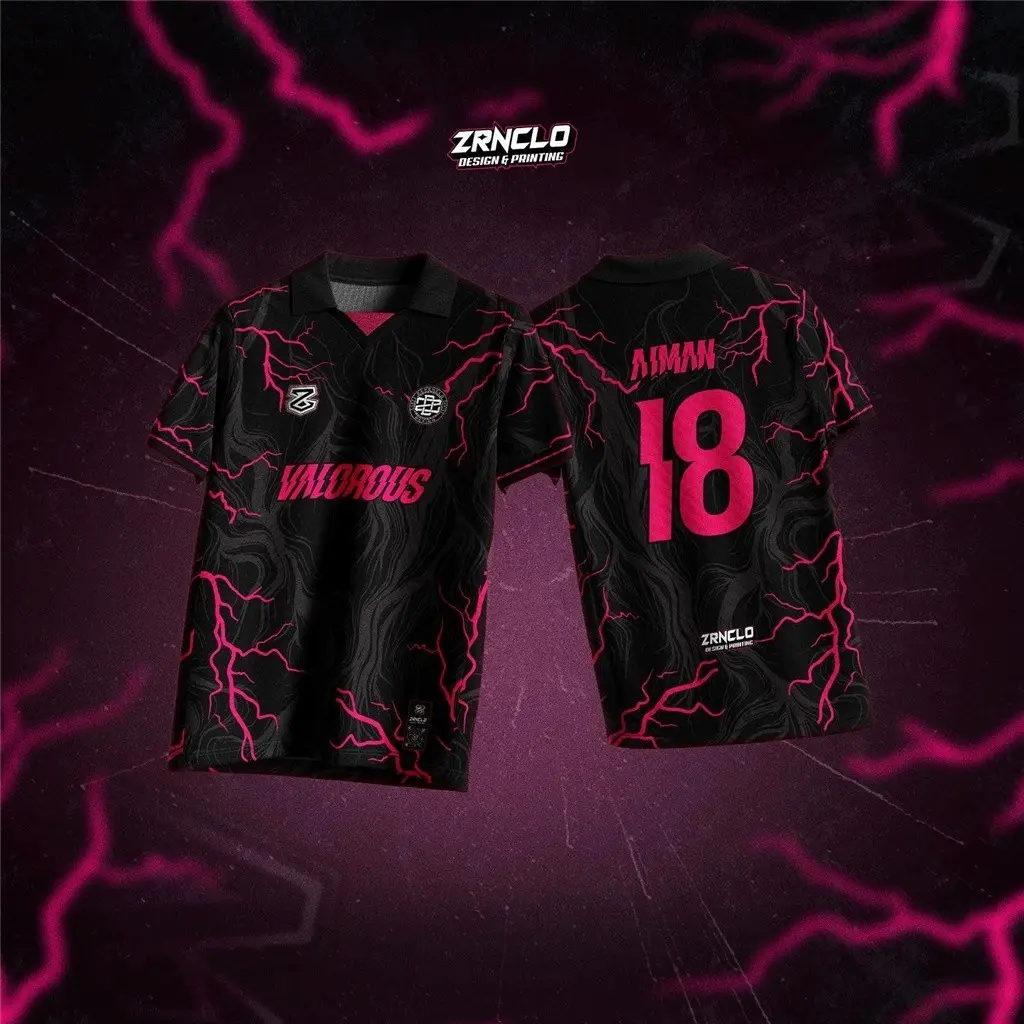 2024 customized name and number animation fresh design sublimation T-shirt jersey Thai virus Polo shirt