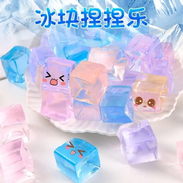 kreatif mainan jelly es batu / squishy slime mainan pelepas stres anak dan dewasa / souvenir 0
