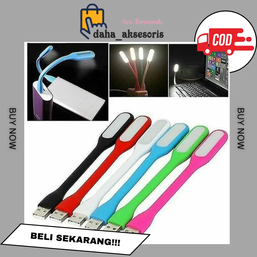 Lampu USB LED Portable Lampu Baca Flexible Stick Lamp Usb