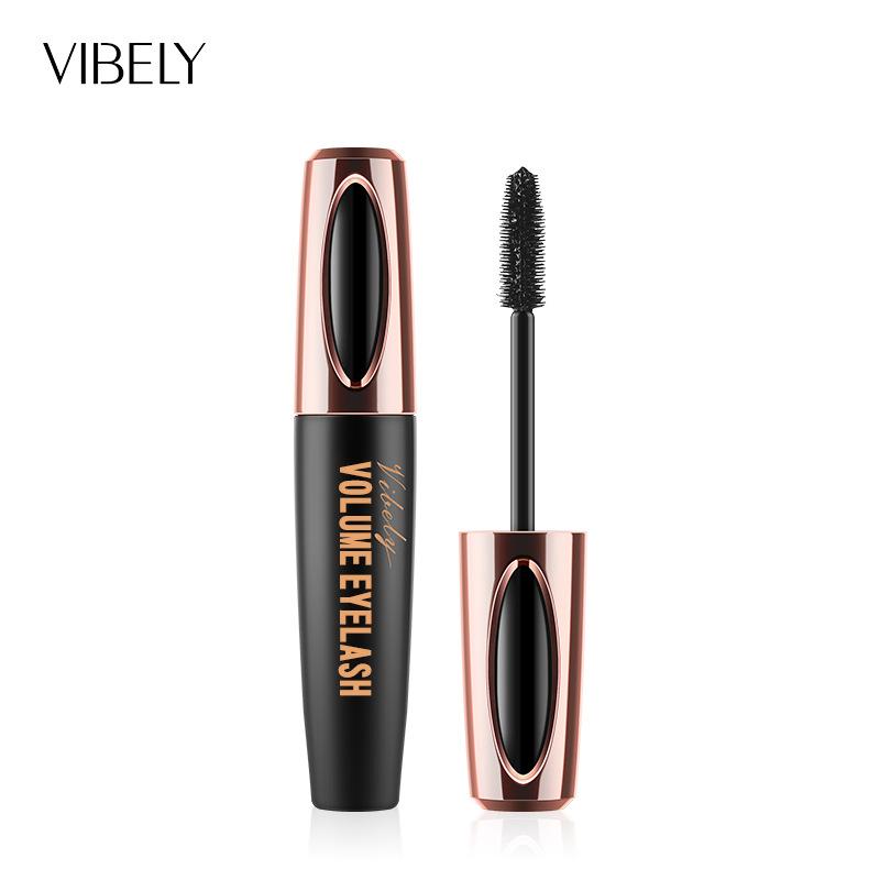 Mascara Làm Phồng Và Uốn Cong, 4D, VIBELY, Màu Đen, Không Thấm Nước, Chống Nhòe, Làm Dài, Xuất Khẩu, Xuyên Biên Giới 5