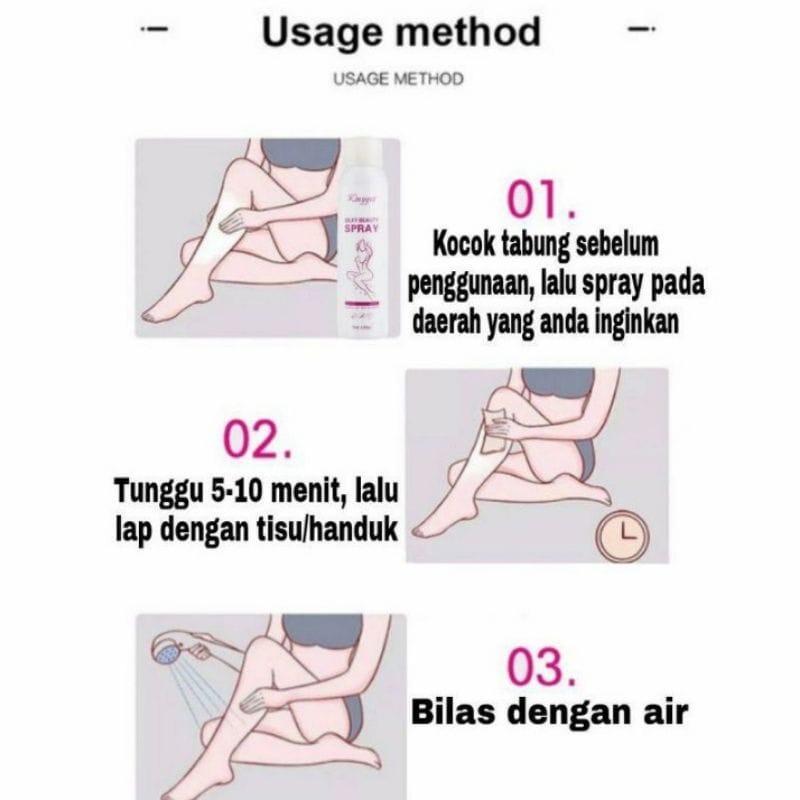 Perontok Bulu Kingyes Hair Removal Foam 150ml Spray Semprot Penghilang Bulu Ketiak Kumis Kaki Tangan Tanpa Rasa Sakit - Pencabut, Jenggot Wax 3