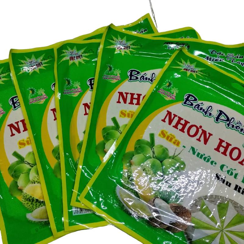 1 set 5túi bánh tráng sữa sầu riêng nước cốt dừa , mỗi túi trọng lượng 220g có 5 bánh Food