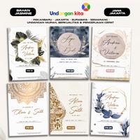 Gambar (100Pcs) Undangan Pernikahan Jasmine - PR 1 dari Undangan Kita Kota Administrasi Jakarta Barat 1 Tokopedia