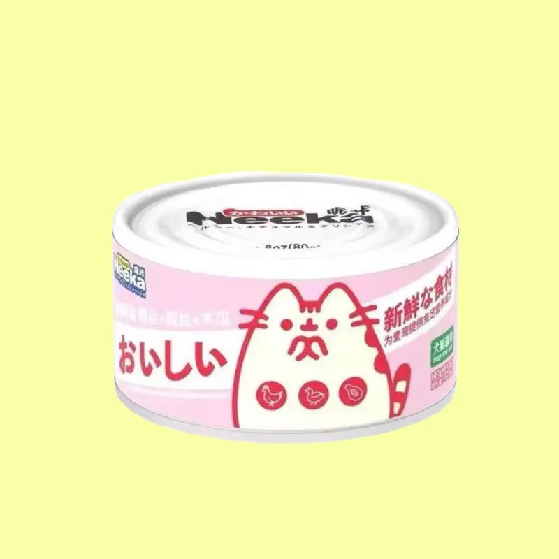 Pate NEEKA sữa lắc thức ăn cho mèo mọi lứa tuổi, pate cho mèo lon 85gr thức ăn cho mèo 5