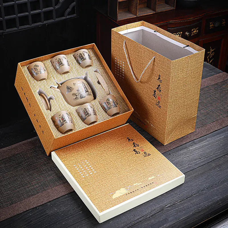 Bộ ấm chén uống trà chất liệu gốm nung thủ công, Bộ ấm tách trà họa tiết cổ điển cao cấp bộ 1 bình trà và 6 chén. Bảo hành 2 năm trên toàn quốc, đổi mới 7 ngày đầu nhận hàng. 1
