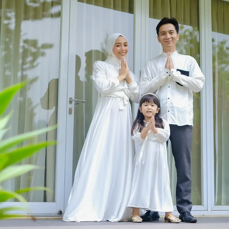Baju Sarimbit Gamis Muslim Panjang Couple Keluarga Ibu Anak - Raya Series by Nuriariya 1