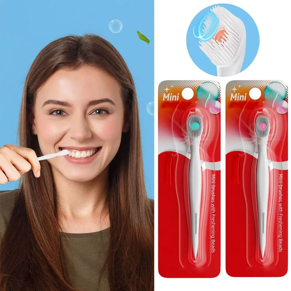 Bàn Chải Đánh Răng Du Lịch Mini, Hàng Mới Về Với Hạt Làm Mới, Cầm Tay Để Chăm Sóc Vệ Sinh Răng Miệng, Bàn Chải Đánh Răng Cài Sẵn Thích Hợp Đi Du Lịch, Dùng Một Lần, Đi Kèm Với Chỉ Nha Khoa