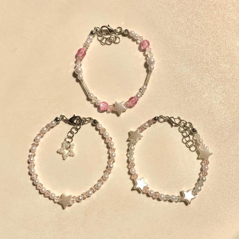 RIBBON/STAR BRACELETS FRIENDSHIP/COUPLE 1