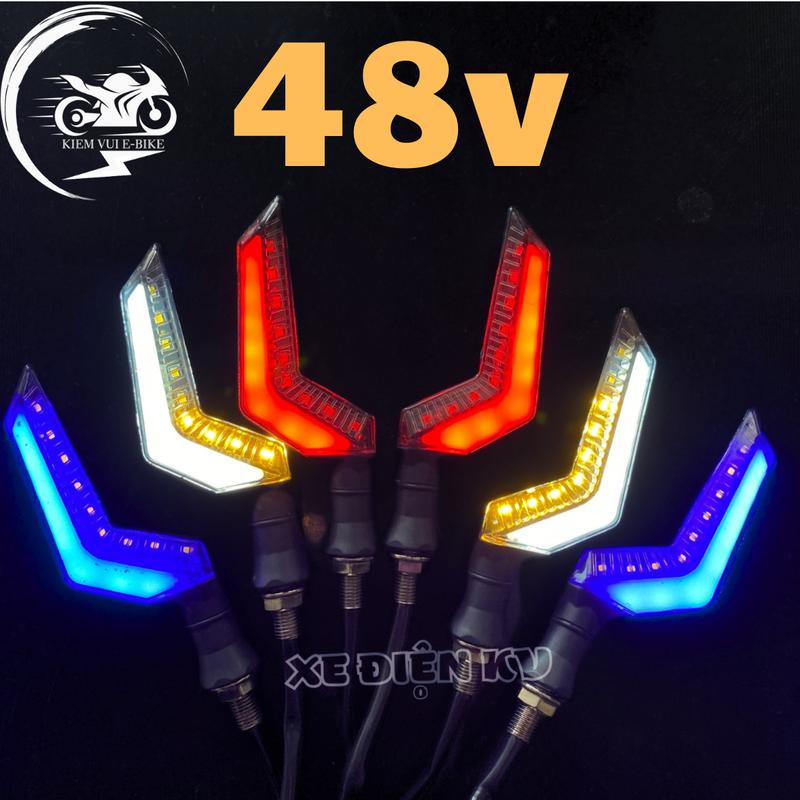 Xi nhan Z 48V cho xe điện 133m, 133s, cap a, không đổi nguồn, nhiều màu, giá 1 cặp Phụ Tùng Phụ Kiện