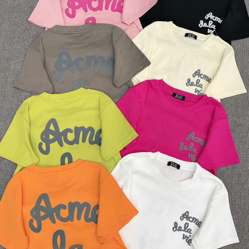 [Acme Relavie] Áo Thun Nữ From Ôm Vừa,Cổ Tròn Tay Ngắn,Vải Thun Borip Co Giản 4 Chiều