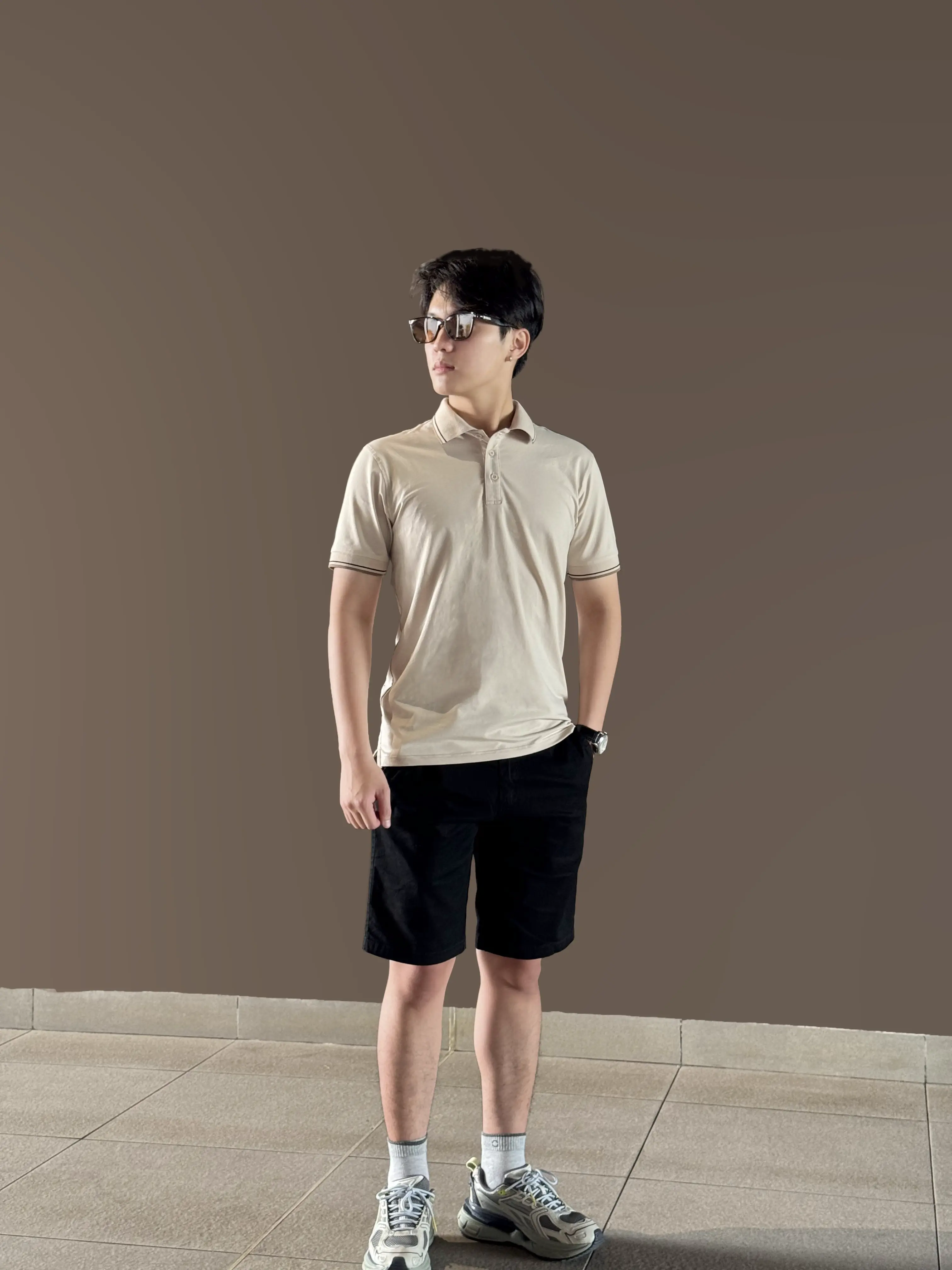 Áo polo nam cao cấp có cổ tay co giãn chất vải cotton thấm hút mồ hôi form slim nhẹ mặc vừa vặn năng động trẻ trung Menswear Ngắn Tay