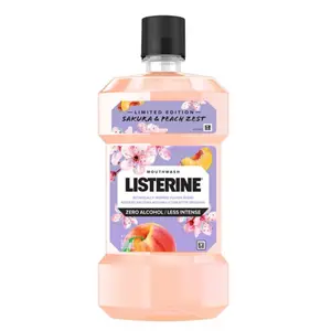 Listerine Obat Kumur Antiseptik Sakura & Peach Zest 250 ml Perawatan Mulut Bau Membersihkan