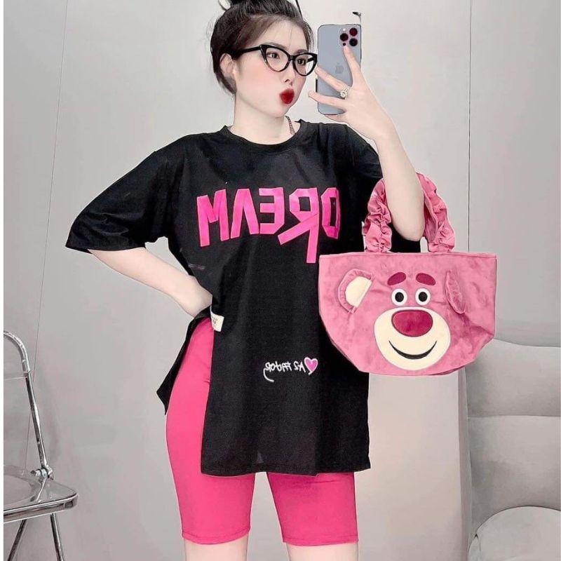 Đồ Bộ Nữ  Lửng Dream  ESHOP Đồ bộ mặc nhà nữ Bigsize quần lửng ngố giá rẻ quần lửng legging thun gân co giãn áo thun cotton mặc đẹp dễ thương đi chơi ngủ kiểu dáng thể thao