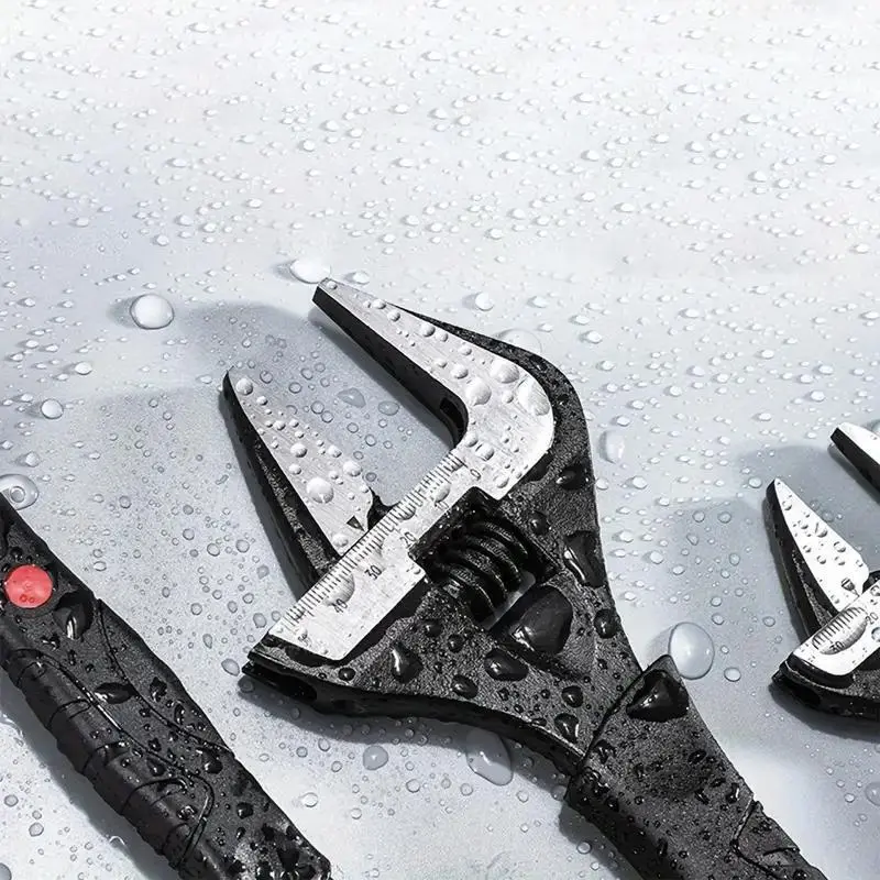 Adjustable Wrench Set, Multipurpose Wrench with Soft Handle, Professional Hand Tool for Home, Garage and Workshop