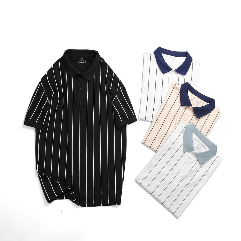 Áo Polo nam nữ ABFIT cổ bẻ thun CVC co dãn thoáng mát , hút mồ hôi , phối trơn viền ngắn tay trẻ trung cotton  Menswear Shirt trắng đen , cho bố A19 Tre Nhung