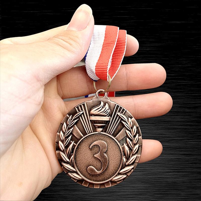 Huy chương vàng /Màu bạc/ đồng 5cm, huy chương giải thưởng, phần thưởng thể thao cho các trò chơi bóng Marathon 5