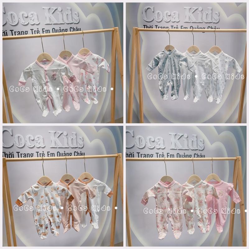 SET 3 BODY LIỀN TẤT COTTON MỀM MỊN Trẻ sơ sinh