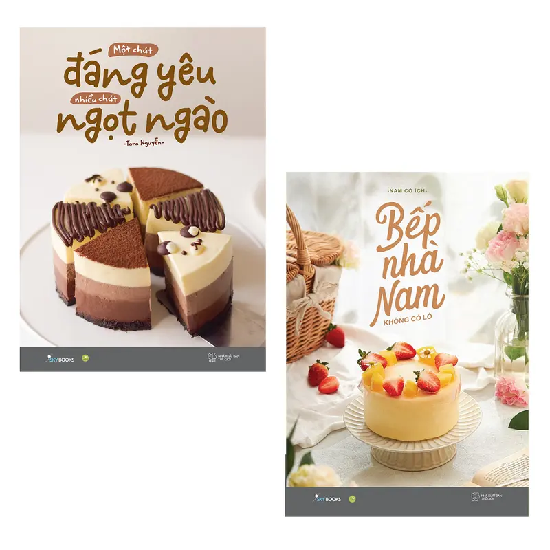 Sách - Combo 2 Cuốn: Một Chút Đáng Yêu Nhiều Chút Ngọt Ngào + Bếp Nhà Nam Không Có Lò - AZ Việt Nam 0
