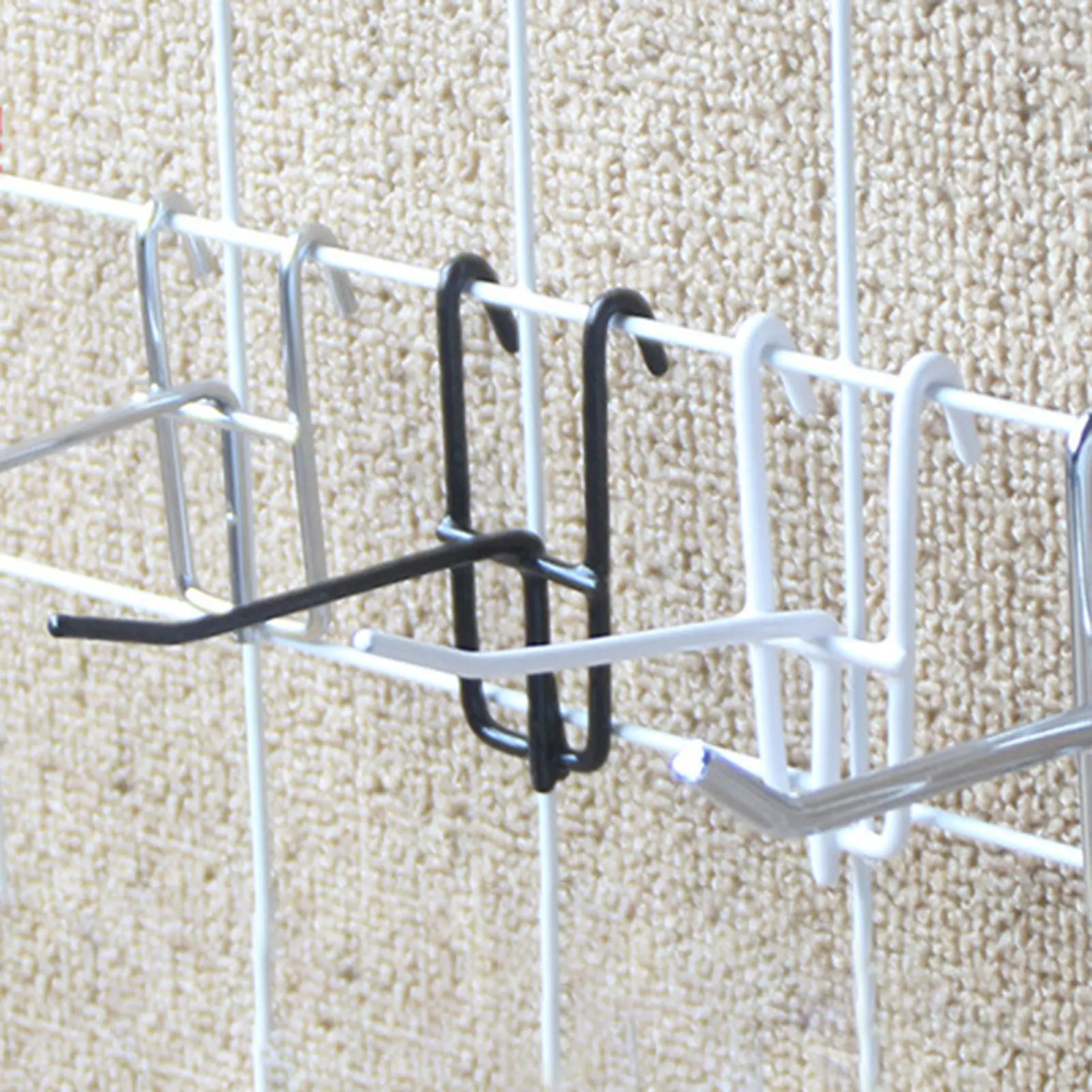 Móc Kim Loại Có Thể Tháo Rời Chống Mài Mòn, 10 Cái, Móc Treo Bảng Lưới Ổn Định Cho Gia Đình