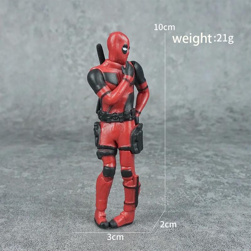Product Introduction of ตกแต่งโต๊ะ Deadpool, โมเดลตลกและน่ารัก, สูง 8 ซม., เหมาะสำหรับรถยนต์และที่บ้าน, ของเล่นโมเดล X-MAN, 6 นิ้ว 7