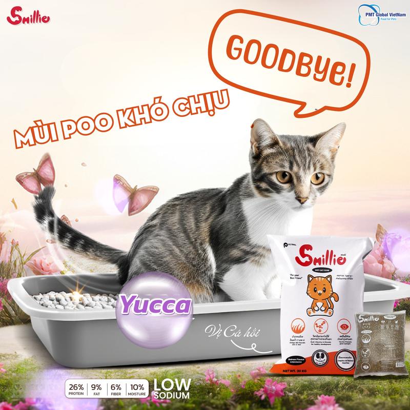 [Túi 1kg] Hạt Smillie cho mèo giảm mùi hôi phân - Dành cho mèo trưởng thành 4