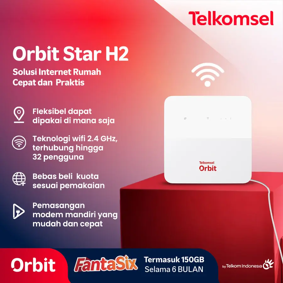 Orbit Star H2 Modem WiFi 4G WiFi Daerah Tidak Ada Sinyal
