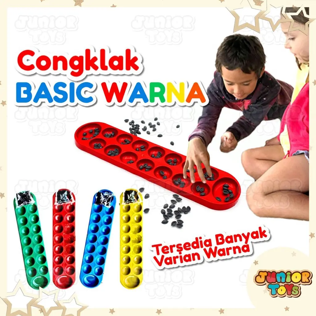 Congklak Plastik Jumbo Dakon Mainan Anak Tradisional Klasik Warna 14 Lubang