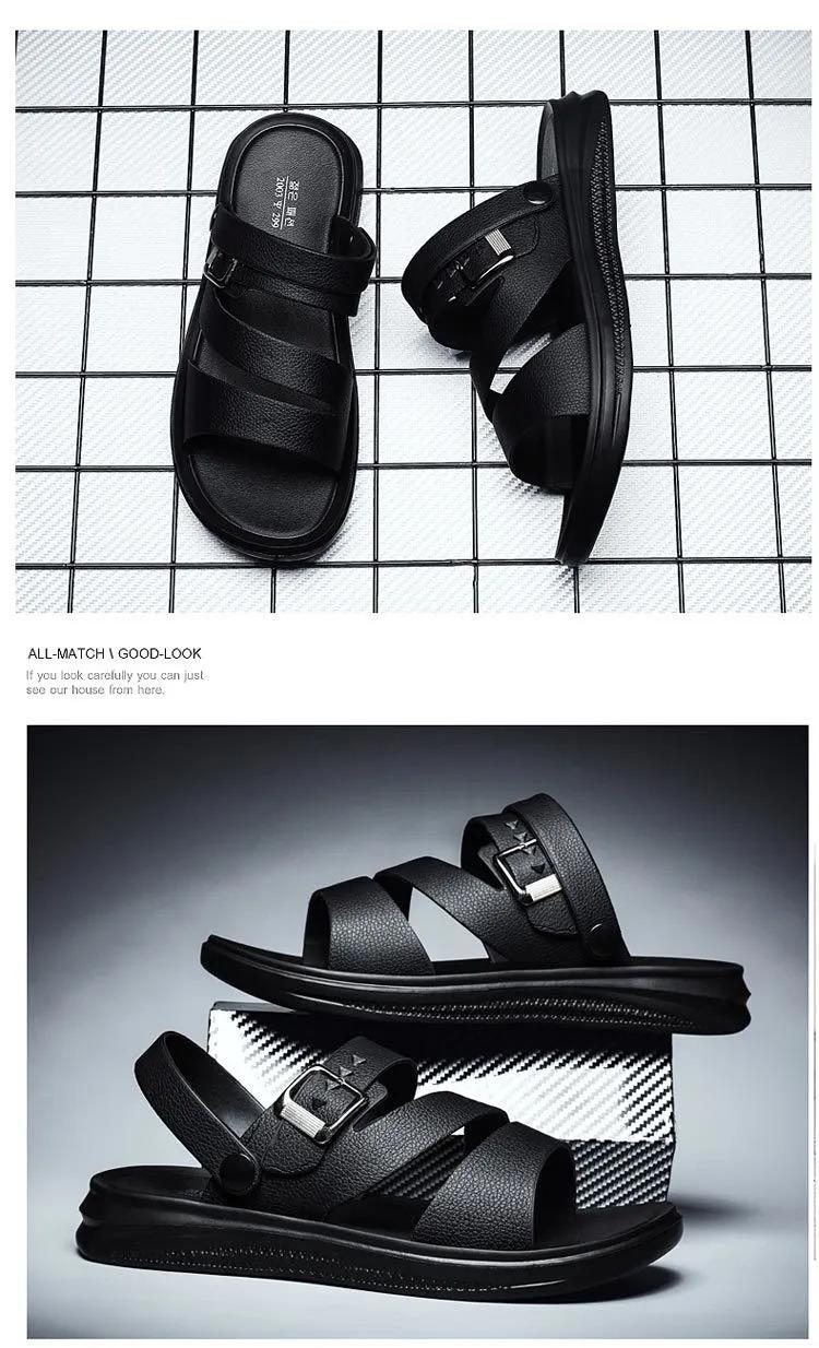 Product Introduction of Valazo men's casual sandals Korean men's slippers non-slip beach shoes for summer 5
