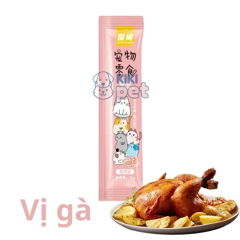 Súp thưởng cho mèo, soup, pate cho chó mèo, thú cưng (15gr) - lutpet 6